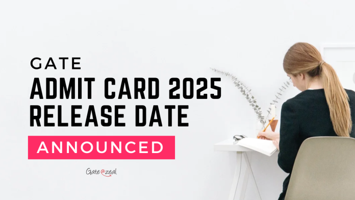 GATE Admit Card 2025 Release Date Announced: How to Download and Key Details