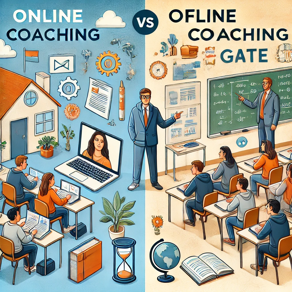 GATE Online Coaching vs Offline Coaching: Which is More Effective in 2024?