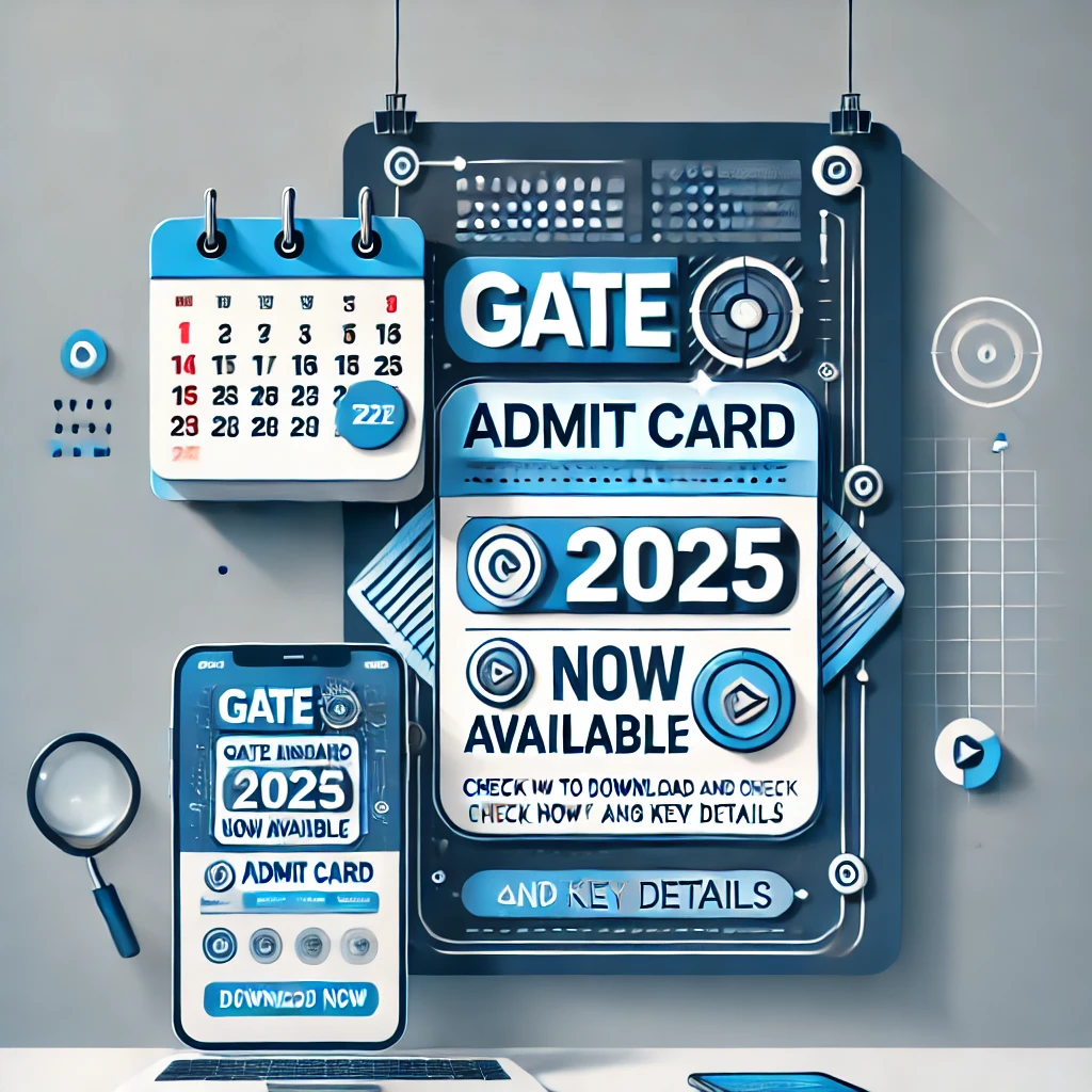 GATE Admit Card 2025 Release Date Announced: How to Download and Key Details