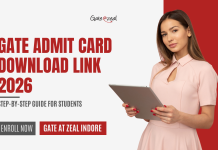 GATE Admit Card Download Link 2026 | Step-by-Step Guide for Students | Gate At Zeal Indore GATE Admit Card Download Link 2026