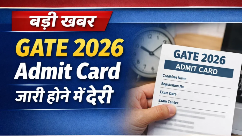 GATE 2026 Admit Card Postponed