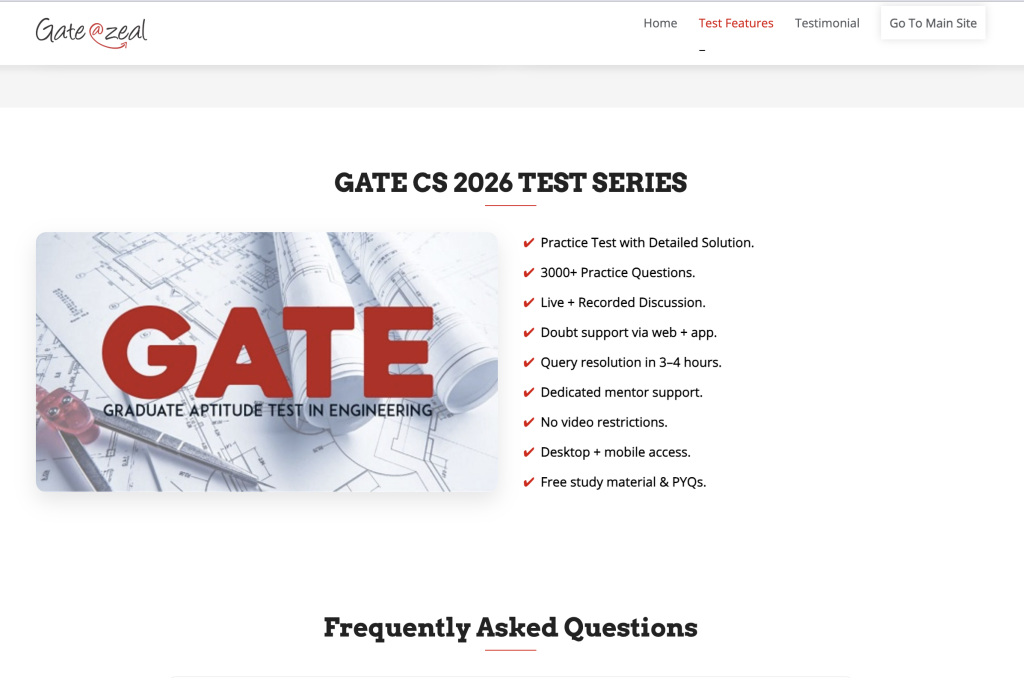 GATE 2027 Test Series: When to Start (6 Months Out) and Why It Decides Your Rank