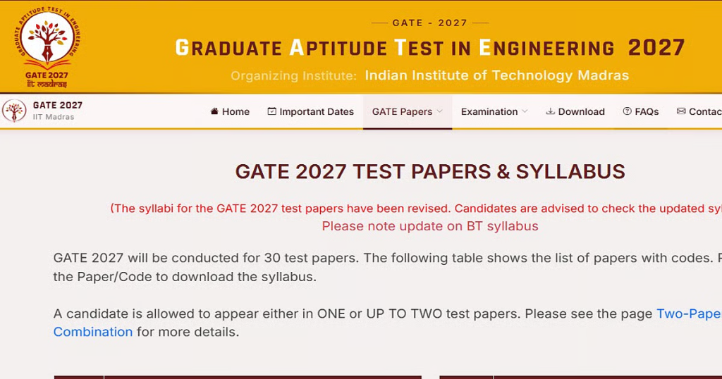 GATE 2027 Syllabus Revised: What's New + Robotics & Automation (RA) Paper Explained