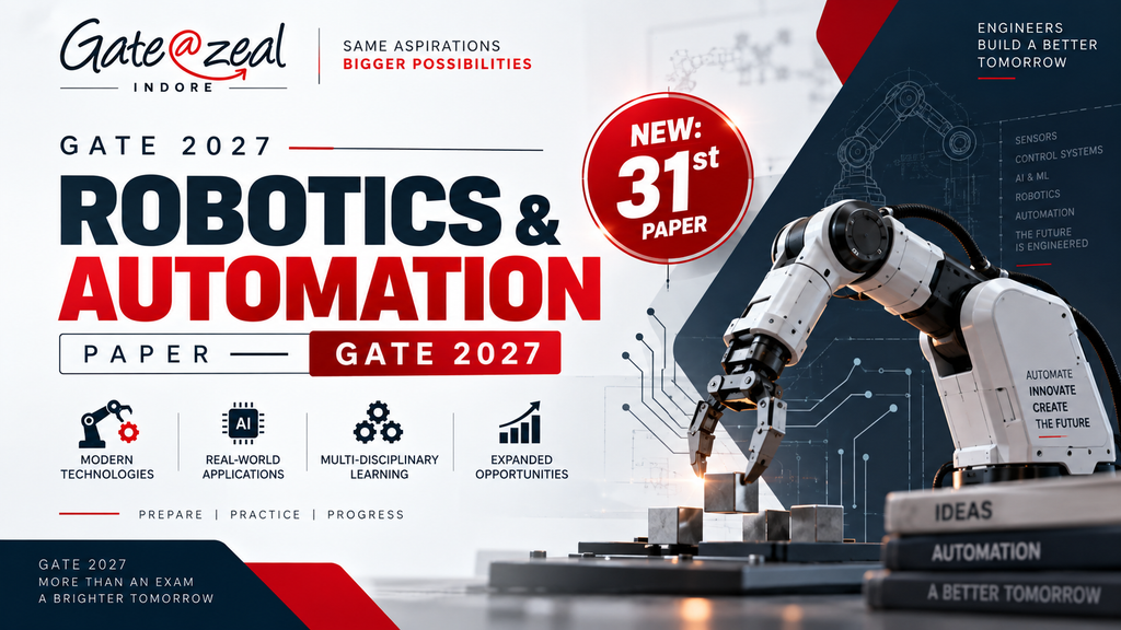 GATE 2027 Introduces Robotics & Automation Paper: What the New Exam Pattern Means for You