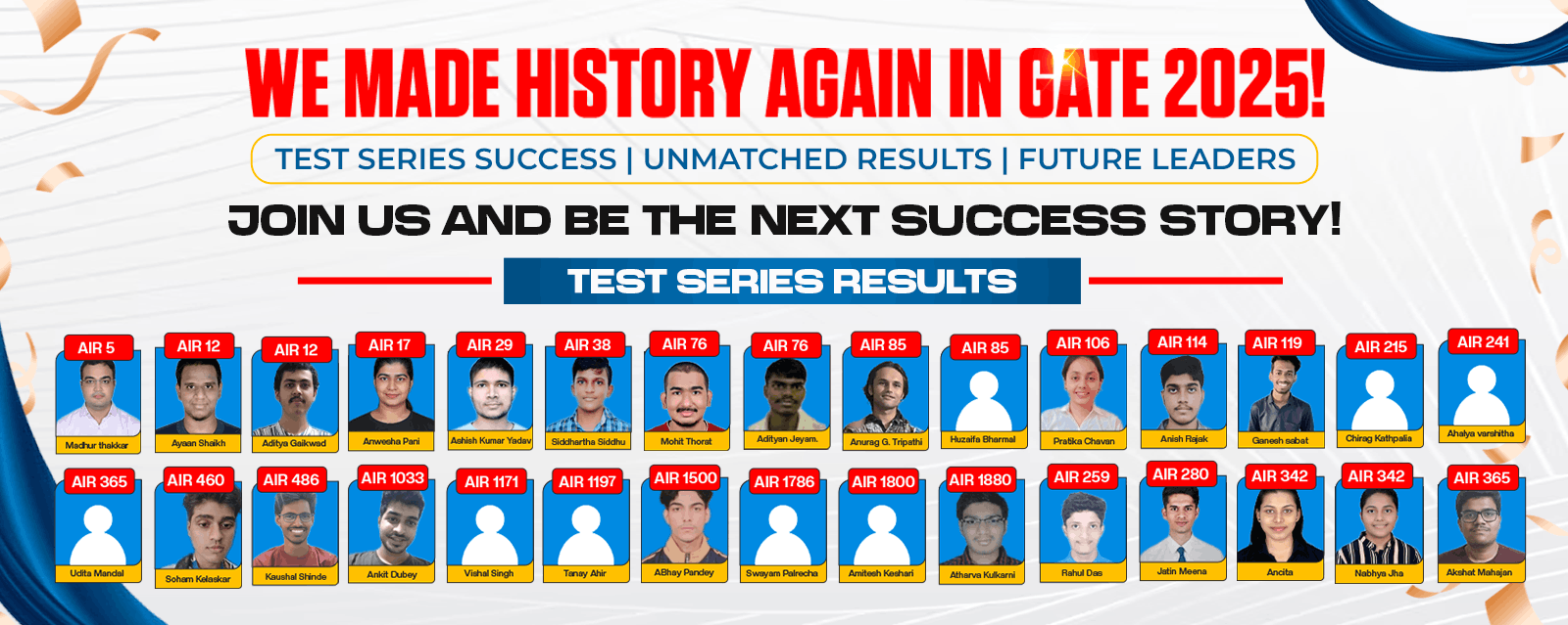 GATE 2025 Test Series Results